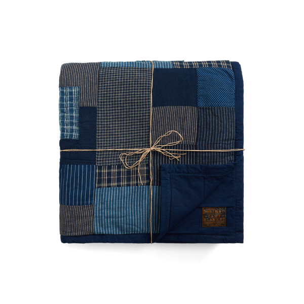 Limited-Edition Indigo Patchwork Quilt