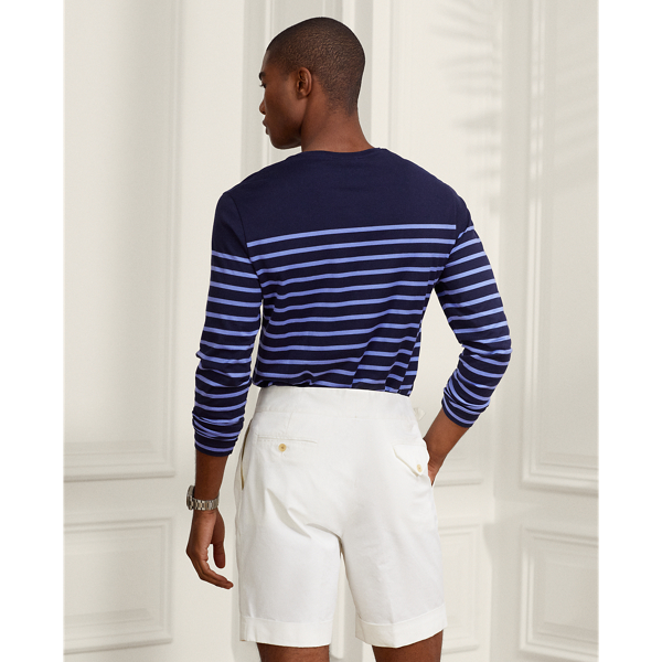 Purple Label Striped Lisle Long-Sleeve T-Shirt 4