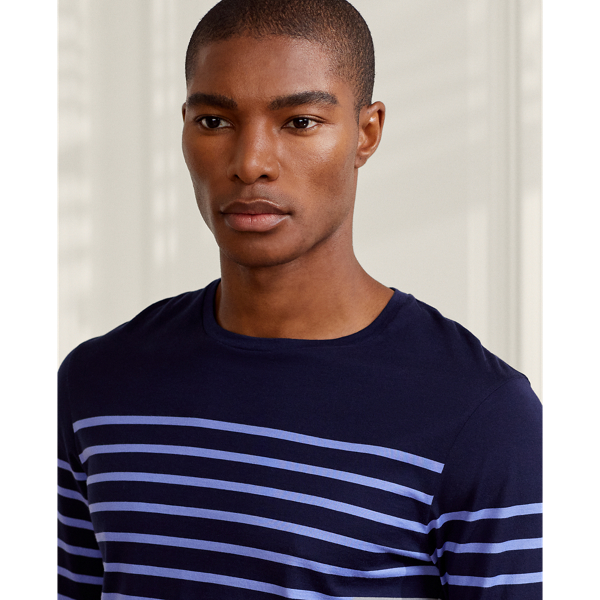 Purple Label Striped Lisle Long-Sleeve T-Shirt 5