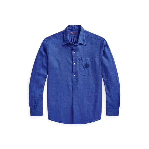 Monogram Linen Dobby Shirt