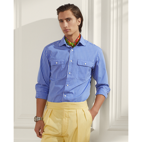 Striped Washed Poplin Shirt