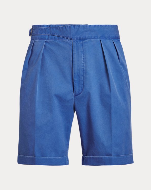 Pleated Stretch Chino Short