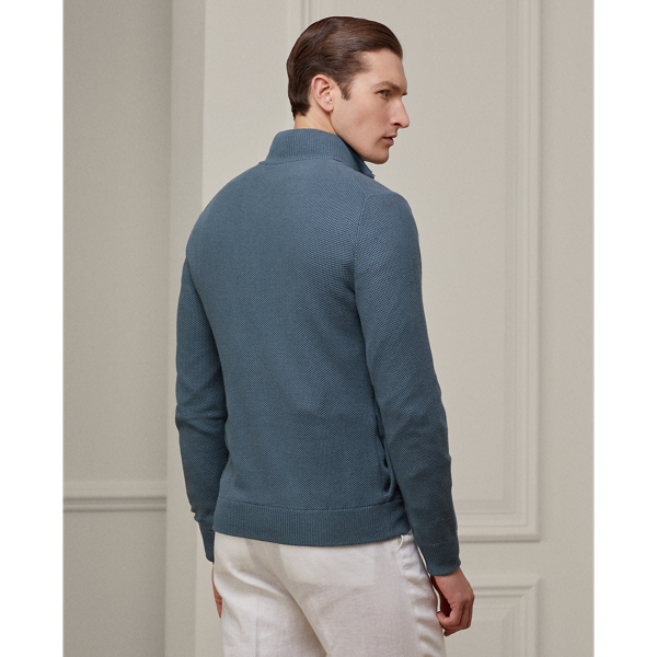 Purple Label Silk-Cotton Full-Zip Jumper 4