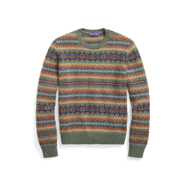 Polo Ralph Lauren Vintage Fair Isle Cashmere Wool Sweater