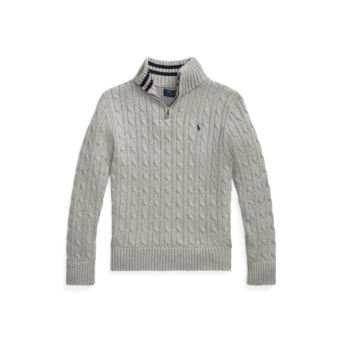 Cable-Knit Cotton Quarter-Zip Sweater | Ralph Lauren