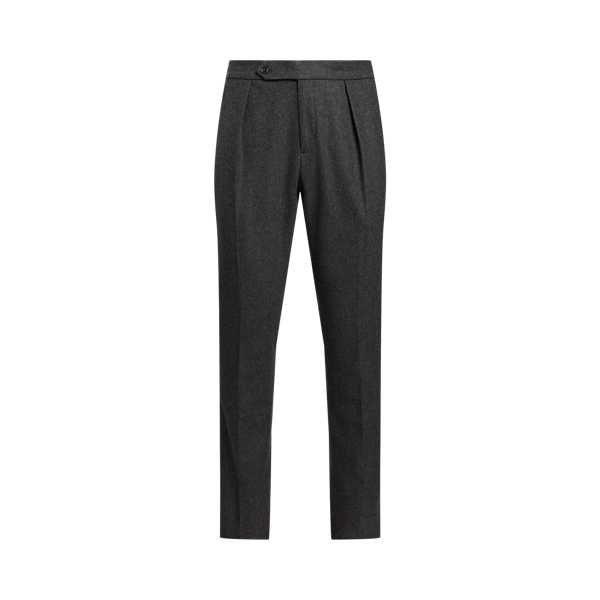 Pleated Wool Flannel Trouser