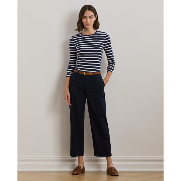 Ralph Lauren Women's Micro Sanded Twill Belted Wide Leg Pants Black Size 18W main image 0