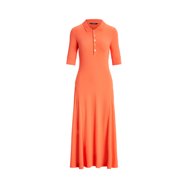 Cotton-Blend Polo Dress
