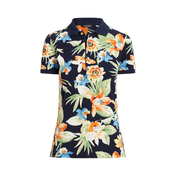 floral polo women