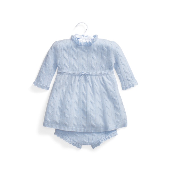 Robe-pull torsadée cachemire et bloomer