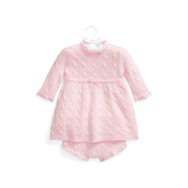 Robe-pull torsadée cachemire et bloomer