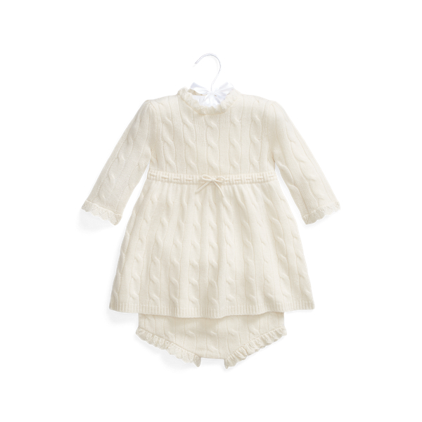 Robe-pull torsadée cachemire et bloomer