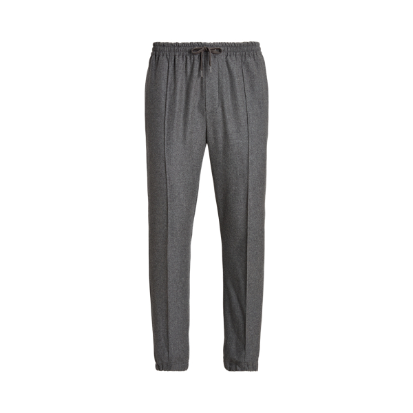 Wool Flannel Drawstring Trouser