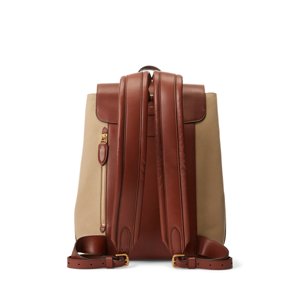 Welington Canvas and Calfskin Backpack