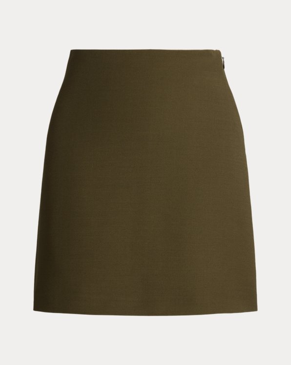 Carreen Wool-Silk Skirt