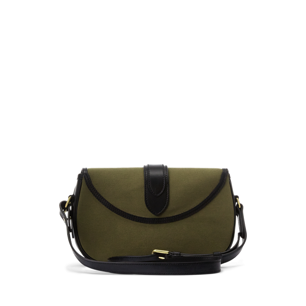 Canvas and Calfskin Welington Shoulder Bag