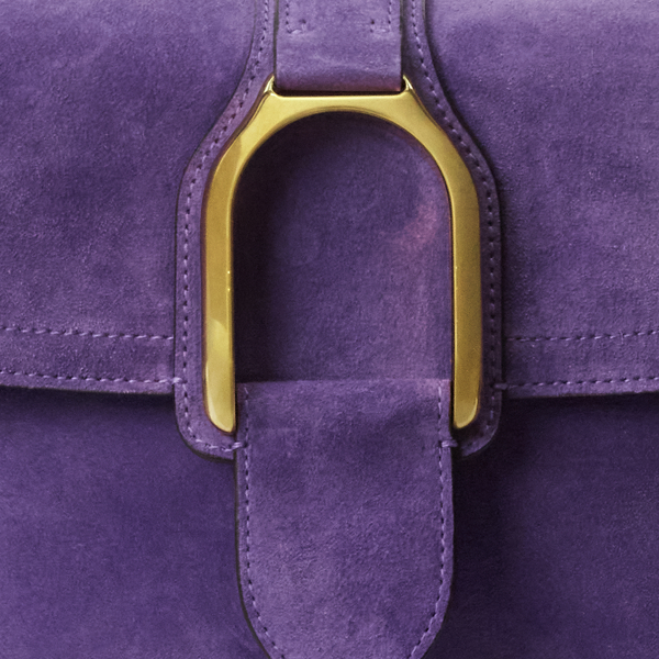 Ralph Lauren Collection Suede Welington Crossbody Bag 5