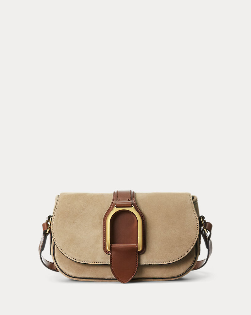 Calf-Suede Welington Shoulder Bag Ralph Lauren Collection 1