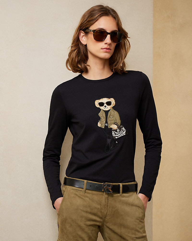 Maglietta Polo Bear a maniche lunghe Ralph Lauren Collection 1