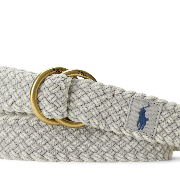 Polo Ralph Lauren Leather-Trim Cotton Belt 2