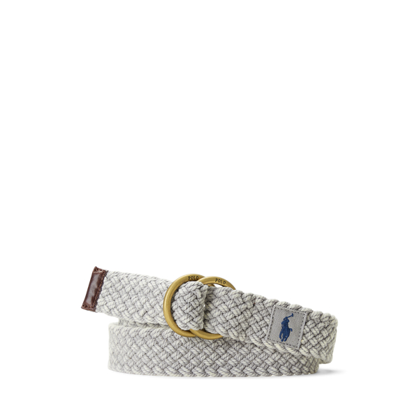 Polo Ralph Lauren Leather-Trim Cotton Belt 1