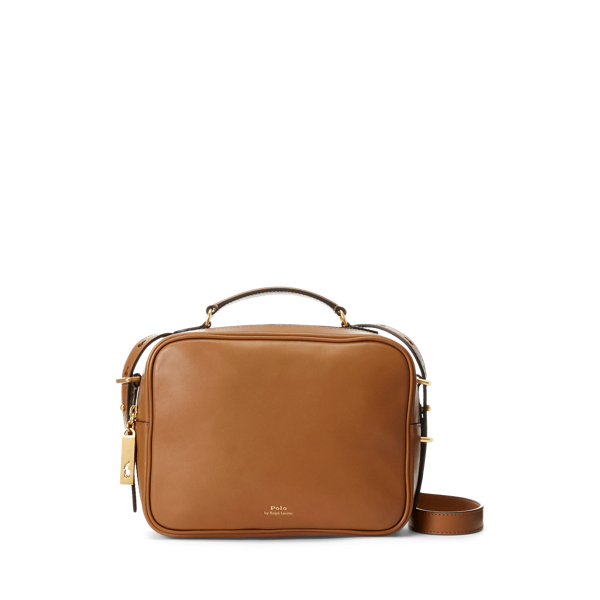 Kalfsleren Polo ID crossbody-cameratas