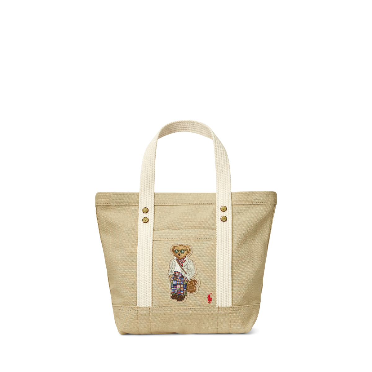 Polo Bear Cotton Canvas Tote