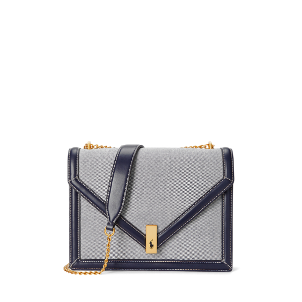 Polo ID Canvas Envelope Chain Bag