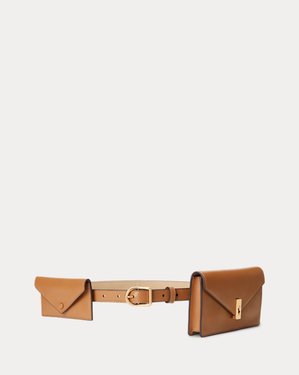 Polo ID Leather Wallet Belt