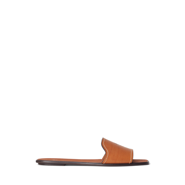 Claquettes en vachette pour femme | Ralph Lauren® BE