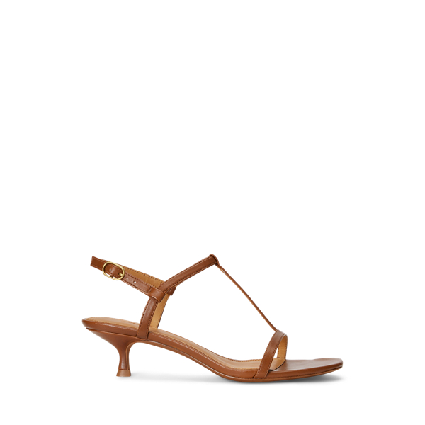 Lambskin Kitten-Heel Sandal