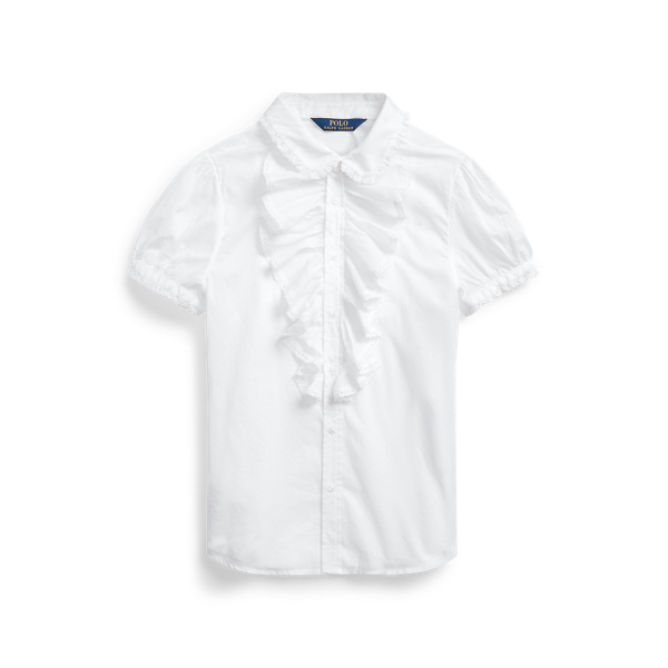 Ruffled Cotton Voile Top & Camisole