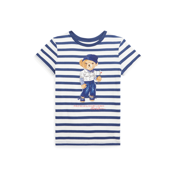 Polo Bear Striped Cotton Tee GIRLS 7–14 YEARS 1