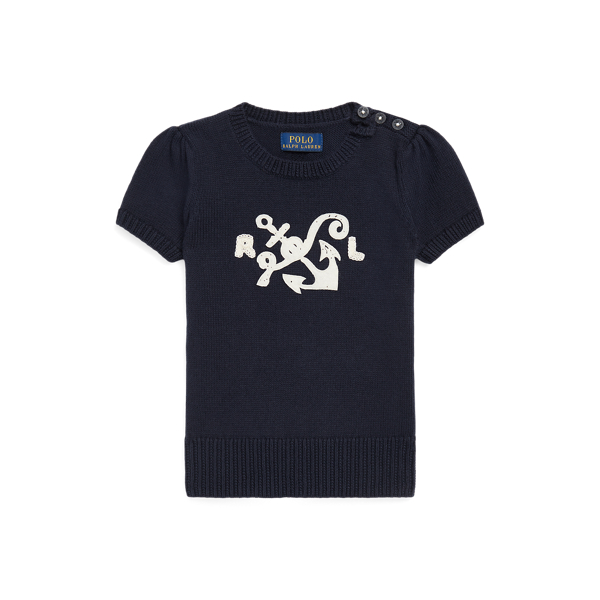 Anchor Cotton Short-Sleeve Jumper