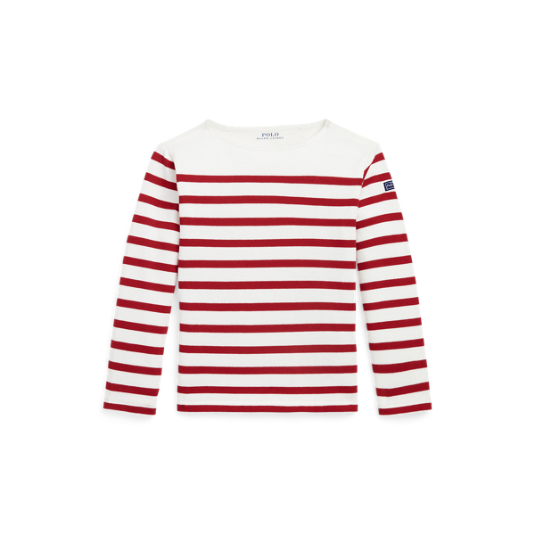 Striped Cotton Jersey Top