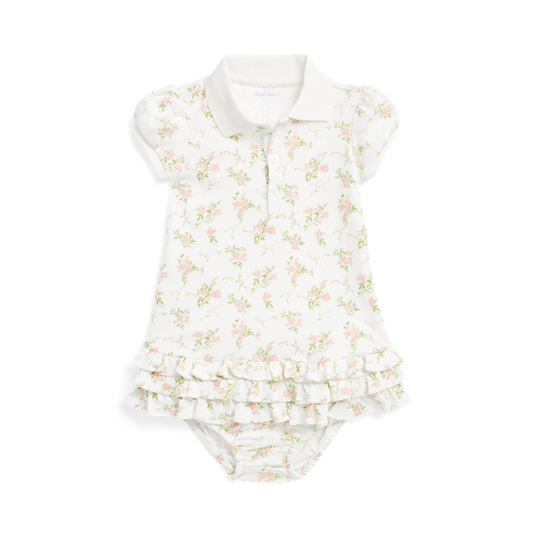 Floral Cotton Polo Dress and Bloomer