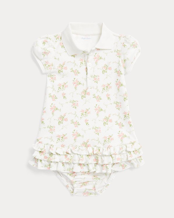 Floral Cotton Polo Dress and Bloomer