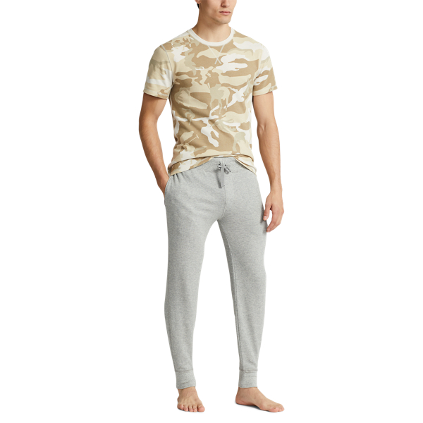  POLO RALPH LAUREN Midweight Waffle Solid Pajama Pants Charcoal  Heather/Nevis SM : Clothing, Shoes & Jewelry