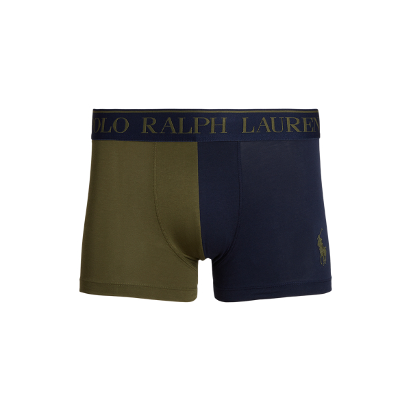Colour-Blocked Stretch Cotton Trunk
