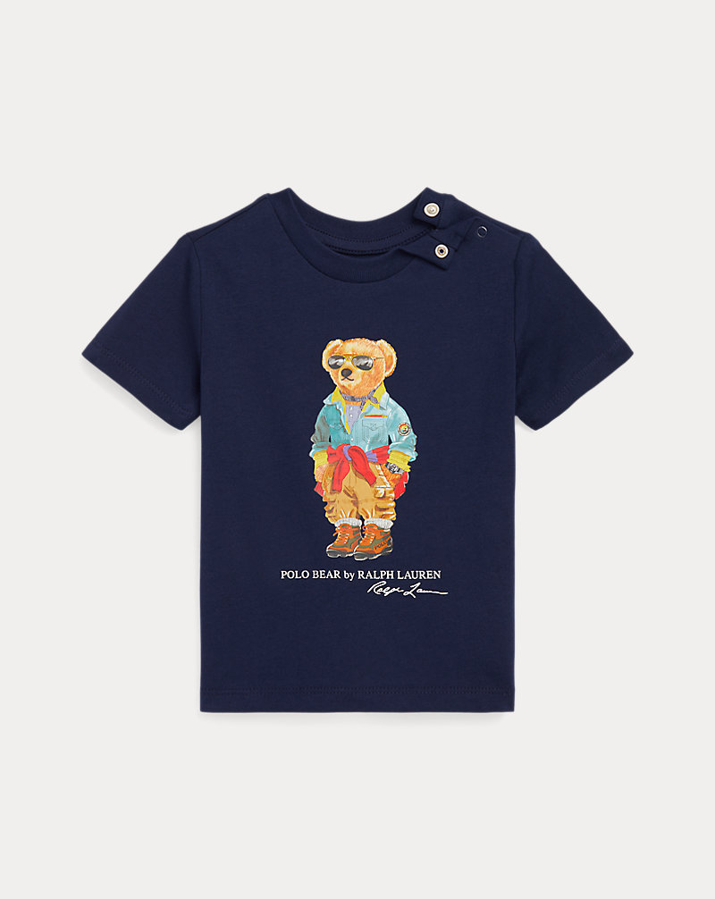 Katoenen jersey T-shirt met Polo Bear Babyjongen 1
