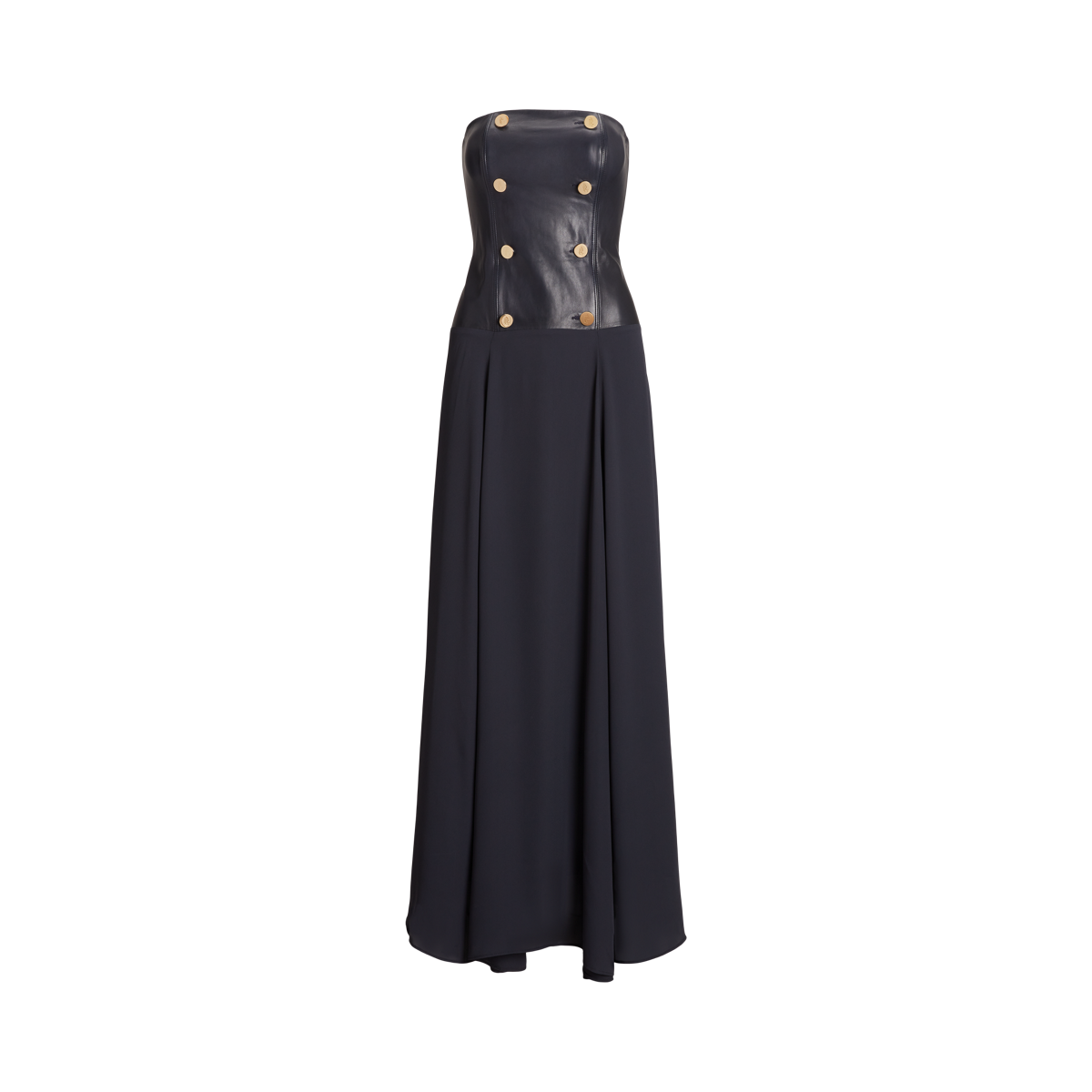 Strapless georgette on sale gown