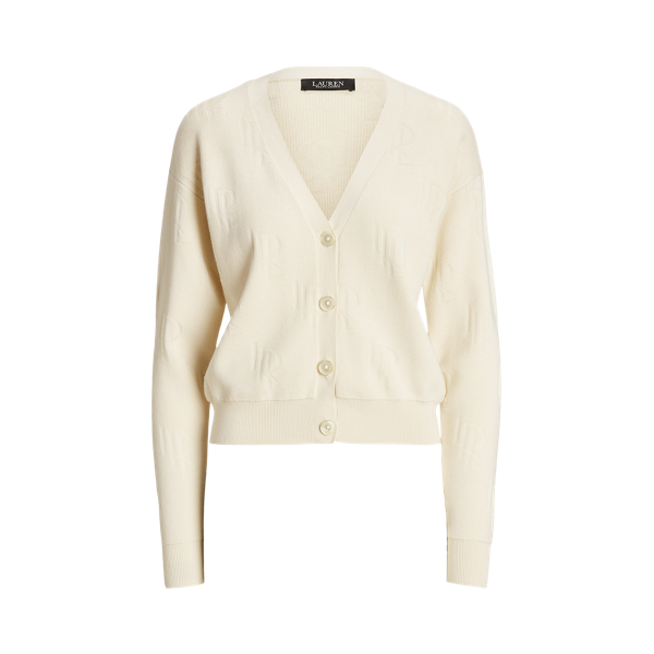 Monogram Jacquard Cotton-Blend Cardigan