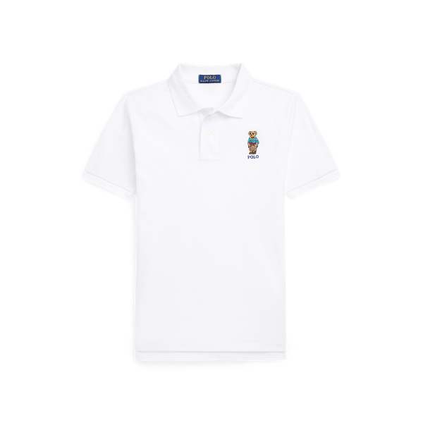 Boys 8-18 Polo Bear Cotton Mesh Polo Shirt 1