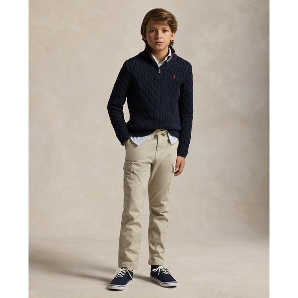 Pantalon cargo en chino stretch
