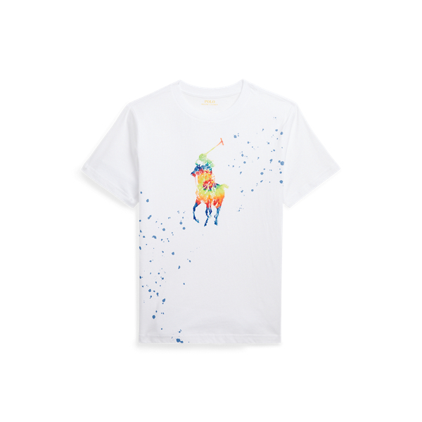 Tie-Dye Big Pony Cotton Jersey Tee