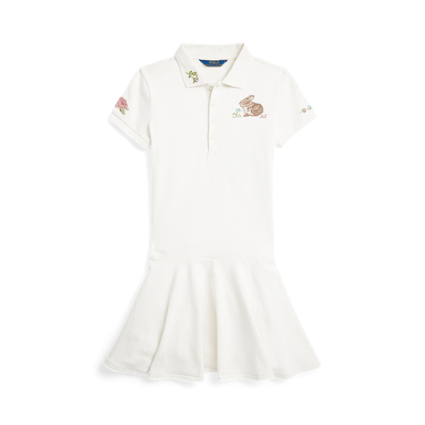 Bunny Stretch Mesh Polo Dress
