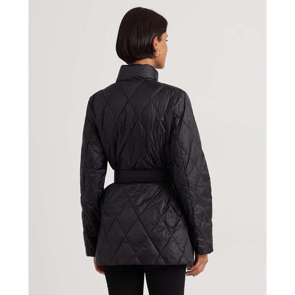 Belted quilted jacket on sale