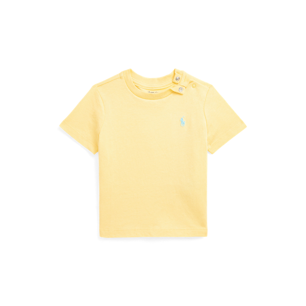 Baby Boy Cotton Jersey Crewneck Tee 1
