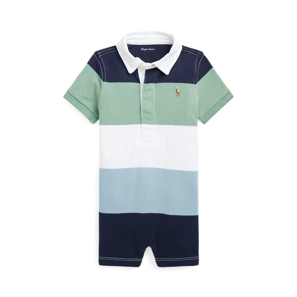Striped Cotton Jersey Rugby Shortall