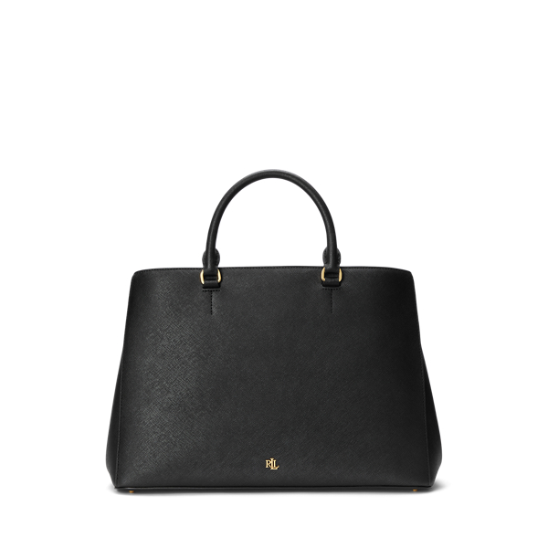 Crosshatch Leather Large Hanna Satchel Ralph Lauren Australia